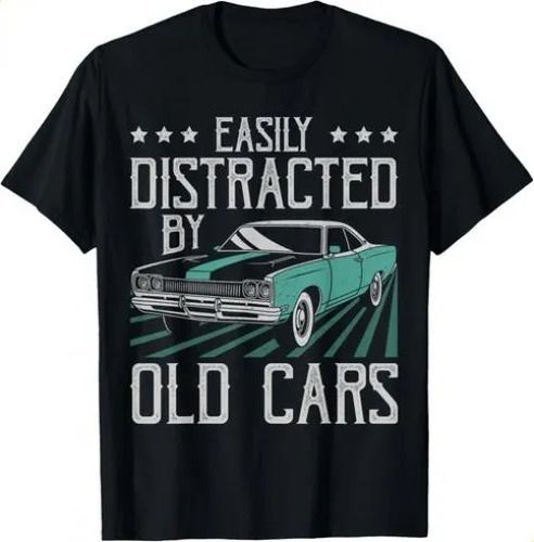 T-shirtt-shirteasily Distracted 2026 By Old Cars Funny Vintage Cl_viptrois.com