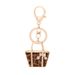 Creative Leopard Print Small Bag Shape Keychain Exquisite Car Pendant Small Gift Spot_viptrois.com