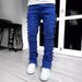 Loom WIS Creative Denim Trend Patch Tassel Men's Stretch European And American Straight Pants New H Fashion Ins_viptrois.com