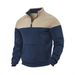 2025 Source Factory Cross-Border Hot-Selling Color-Block Half-Zip Pullover Outdoor Fashion Casual Sweatshirt_viptrois.com