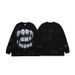National Trend Brand American Style Exaggerated Text Washed Vintage Paint Patch Long Sleeve T-Shirt Men Street_viptrois.com