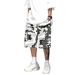 Men's Summer Capri Shorts Loose Fit Multi Pocket Sports Casual Cargo Pants Drawstring Waist Stylish Versatile_viptrois.com