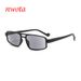New Rectangular Hollow Double Beam Anti Ultraviolet Sunglasses Sunscreen Reading Glasses_viptrois.com