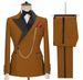 Men's Clothing Black Business Casual Suit Groom Best Suit Two Piece Suit_viptrois.com