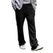 Men's Clothing Jacquard Striped Casual Jacquard Striped Wide Leg Pants - Elastic Waist Drawstring Loose Fit Straight Leg Trousers For Spring & Autumn_viptrois.com
