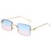 Women's Frameless Small Sunglasses - Fashion Trimmed, UV400 Protection, Trendy Style_viptrois.com
