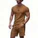 Men's Summer Casual Suit Two Piece Set Quick Drying Raglan Sleeve Sports Suit_viptrois.com