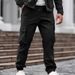 Men's Utility Cargo Pants – Multi-Pocket Tactical Trousers With Adjustable Drawstring Waist (Straight-Leg, Heavyweight Cotton Blend)_viptrois.com