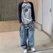 Men's Clothing Workwear Straight Jeans Men's Spring Loose Casual Long Pants Korean Style Trendy Wide Leg Pants_viptrois.com