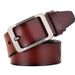 Factory Direct Sales men's pin buckle belt casual all-match cowhide men's belt genuine leather belt men's embossed LOGO_viptrois.com