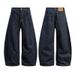 Men's Clothing American Sickle Banana Jeans Silhouette Retro Flared Straight Wide Leg Scimitar Trousers Men's_viptrois.com