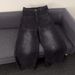 Japanese-Inspired Relaxed Fit Jeans – Minimalist Black Denim With Raw Hem (S-3XL, Unisex Everyday Essential)_viptrois.com