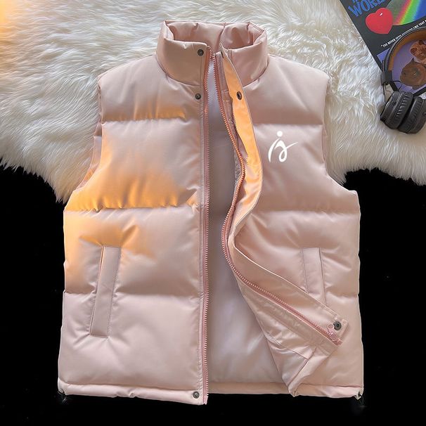 Exciting Sleeveless Stand Collar Versatile Vest 90992025 Autumn And Winter New Trendy Men Autumn Necessary Wear-resistant Thickened_viptrois.com