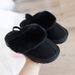 Furry Shoes Fashionable and Versatile Furry Slippers Girls' Casual Cotton Shoes Baby Cotton Slippers_viptrois.com