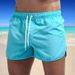 Men's Clothing Beach Shorts Men's Large Size Three Quarter Pants Beach Sports Quick Drying Pants Casual Pants Without Iron Buttons_viptrois.com