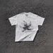 Heavyweight Pure Cotton Oversized T-Shirt Floral And Letter Print Loose Short Sleeved Y2K Men's Couples Top_viptrois.com