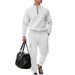 Jacquard Check Heavyweight Workwear Set – Long-Sleeve Crewneck Top & Straight-Leg Pants (S-XXXL, 6 Colors)_viptrois.com