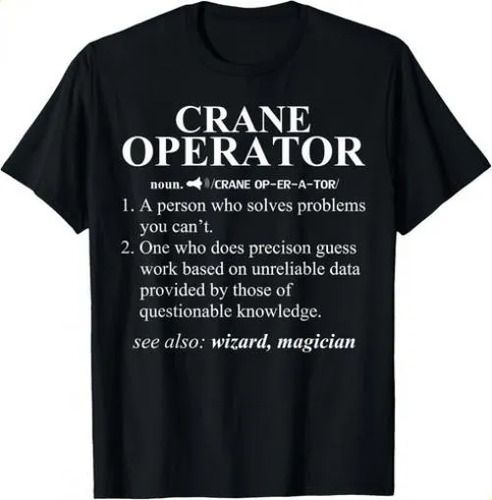 T-shirtcrane Operator 2026 Funny Noun Dictionary Definition Unise_viptrois.com