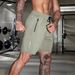 Lightweight Quick-Dry Men's Gym Shorts - High Stretch Athletic Training Shorts For Running, Hiking & Workouts (Black/Grey/Khaki/Blue) - EU Sizes_viptrois.com
