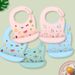Silicone Babi Bib Waterproof Saliva Dripping Banana Bibs Cartoon Newborn Feeding Soft Edible Aprons Baby Adjustable Burp Scarf_viptrois.com