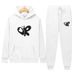 Men's Clothing 2025 Autumn And Winter New American Butterfly Print Unisex Hoodie Plus Velvet Thickened Casual Sports Suit_viptrois.com