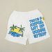 Beach Palm Skull Letter Print T-shirt & Casual Shorts Unisex Loose Cotton Streetwear Separates For Men Women_viptrois.com