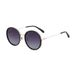 New Fashion Round Frame Polarized Sunglasses Women's Personality Street Shooting Sunscreen Sunglasses Women's_viptrois.com