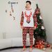 Christmas deer letter Snowflake Christmas family dress printed home dress pajamas_viptrois.com