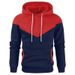 Autumn And Winter Loose Velvet Warm Casual Sports Pullover Long Sleeve Men's Color Matching Hoodie Sweater_viptrois.com