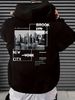 Men's Autumn/Winter Casual Fashion Loose Hoodie New York City Pattern Print Warm Long Sleeve Hoodie Sweater_viptrois.com