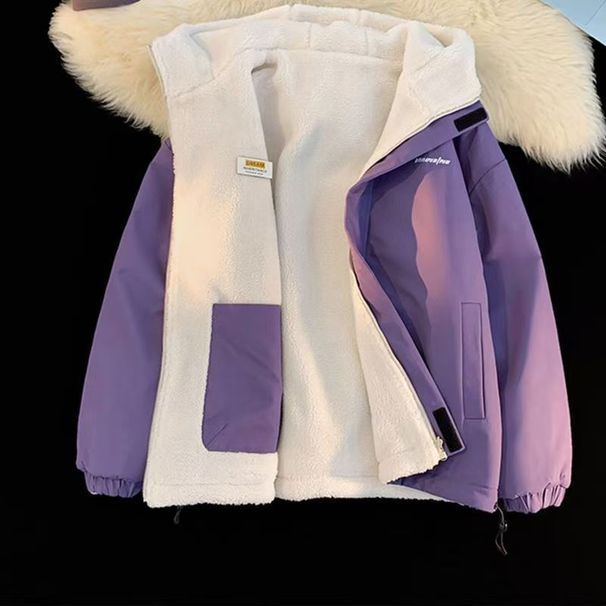 2025 New Trendy Brand Jacket Lamb Wool Coat Men's Autumn Winter Thickened Warm Reversible Cotton Clothing_viptrois.com