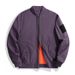Men’s Military Flight Jacket – Slim Fit Polyester Bomber (M-3XL, Navy/Green/Rust/Deep Purple)_viptrois.com