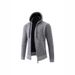 Men's Casual Hooded Sweater - Solid Color Knit Pullover, Warm & Comfortable Oversized Hoodie For Autumn & Winter_viptrois.com