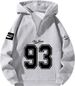 Men's Clothing Y2K Fashion Zipper Sweatshirt Long Sleeve Hooded Sweatshirt Men's Wide Quarter Zipper Hoodies_viptrois.com