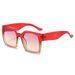 Dopamine Sunglasses For Women - UV400 Large Square Frame With Wide Legs (Trendy 2025 Design, Small Face Fit)_viptrois.com