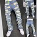 Men's Clothing Retro Heavy Industry Damage Erosion Patch Design Jeans High Street Hole Cleanfit Pants_viptrois.com
