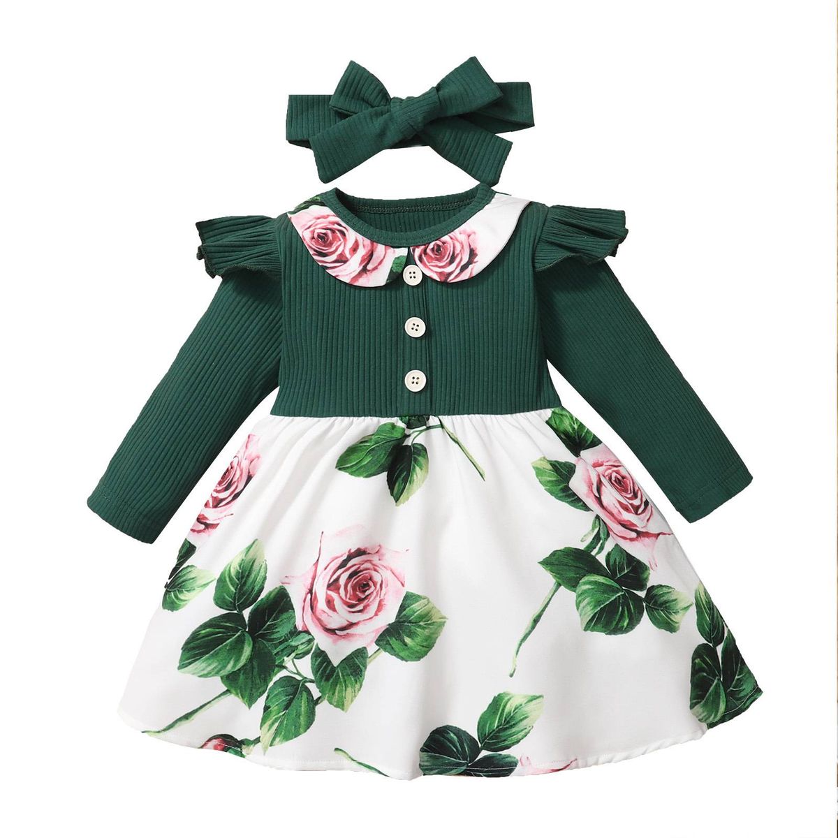 Independent Station Exclusive New Products Baby Children's Printed Dress_viptrois.com