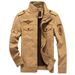 New Washed Workwear Flight Youth Standing Collar Men's Top Jacket_viptrois.com