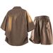 Men's Clothing Summer Men's Loose Fitting Thin Imitation Linen Embroidered Shirt Set Plus Size Casual Two Piece Fashionable Clothing_viptrois.com