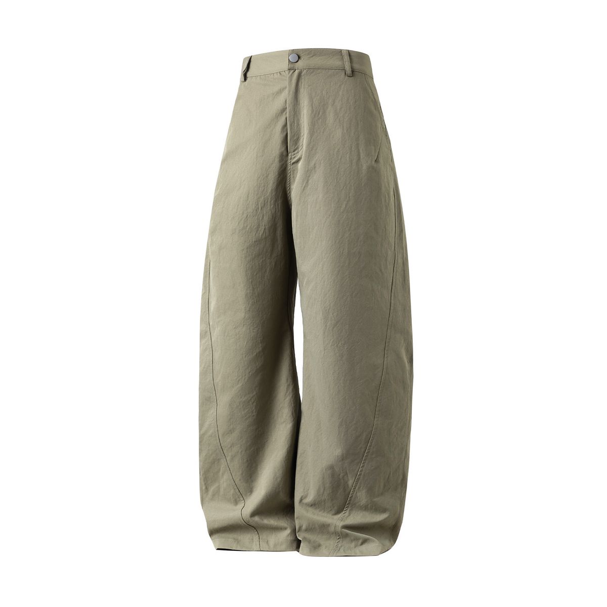Men's Clothing Side Split Stitching Pleated Casual Pants Men's Autumn New Trendy Brand Loose Straight Pants Retro Silhouette Long Pants_viptrois.com