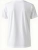 Maglietta Uomo 180G Cotone Piccolo Logo Linea Minimalista Sul Seno Sinistro, Elegante Versatile Per Spostamenti Quotidiani E Outfit Di Coppia_viptrois.com