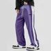 Men's Clothing Striped Sweatpants Trendy Brand Design Wide Leg Pants_viptrois.com