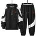 Men's Clothing Sports Suits For Men Style For Spring And Autumn, Trendy Youth, Handsome, Fashionable, Casual, Contrasting Colors, Two Piece Suits_viptrois.com