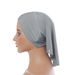 Meitong new multi color crystal long tail bottoming hat breathable smooth can be worn outside tube hat Baotou hat_viptrois.com