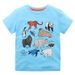 Mother & Kids Sports Boy T Shirt Short Sleeve Summer 2025 Children Cartoon Baby Cotton Top Summer Boy Top Short Sleeve_viptrois.com