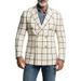 Autumn And Winter New Men's Plaid Business Suit Jackets Slim Casual Suit Tops Men's Clothing_viptrois.com