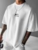 Men's Clothing High-end Heavyweight Cotton Short-sleeved T-shirt Men's Ins Trendy Red Panda Print Versatile Light Luxury Handsome New Summer_viptrois.com