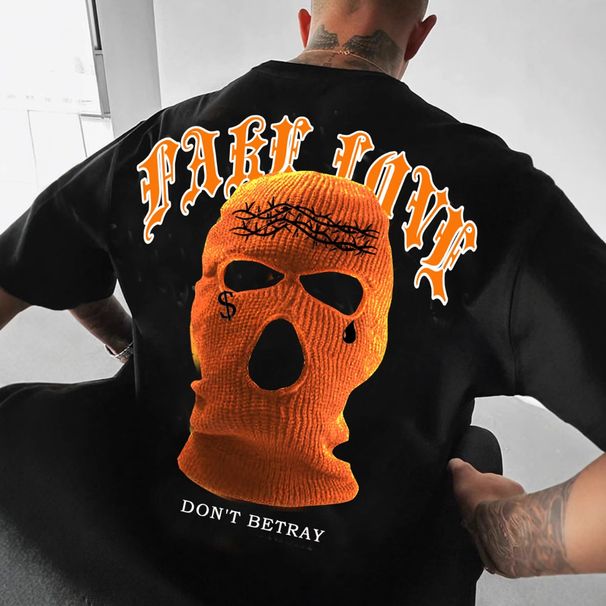 Foreign Trade Short Sleeved Printed T Shirt With Hip Hop Style, Summer Retro Style, Street Fashion, Men's Fashion, Versatile, Loose Fit_viptrois.com