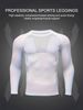 Men's Quick-Dry Long Sleeve Workout Shirt – Breathable Polyester-Spandex Blend For Running & Gym (Black/White, XS-XXL EU/US Sizing)_viptrois.com