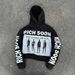 Men's Casual Hooded Sweatshirt With 3D Letter Print - Breathable Polyester Fabric, Loose Fit For Comfort, Youth Streetwear Style_viptrois.com